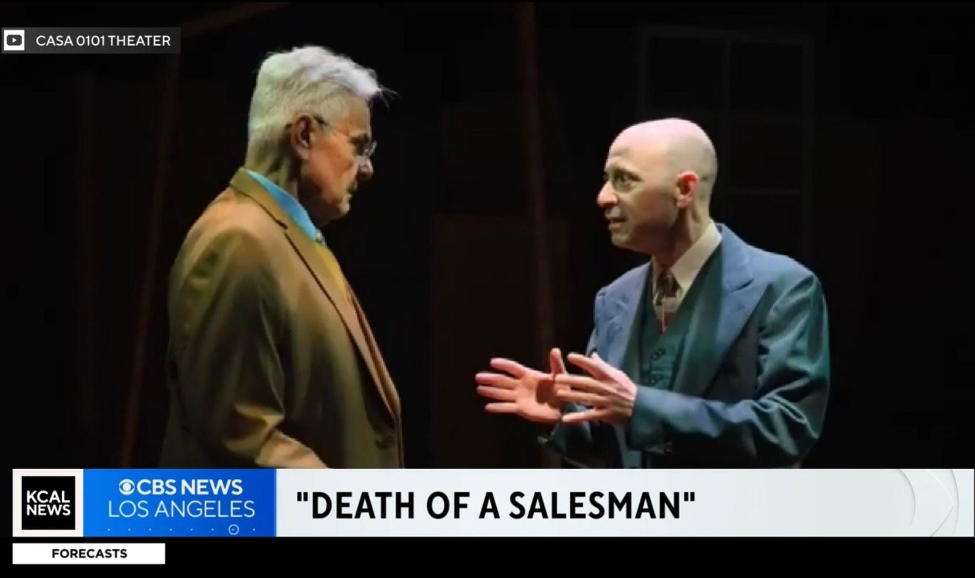 Jeff Blumberg in the role of Howard Wagner in Death of a Salesman at CASA 0101 in Boyle Heights, Los Angeles, California